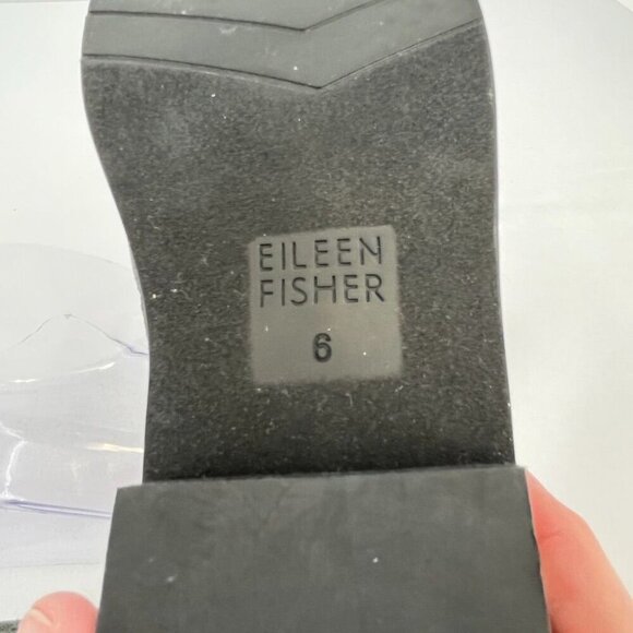 Eileen Fisher Demi Recycled Stretch Knit Loafer Size 6 Charcoal Gray Slip On - Picture 10 of 12